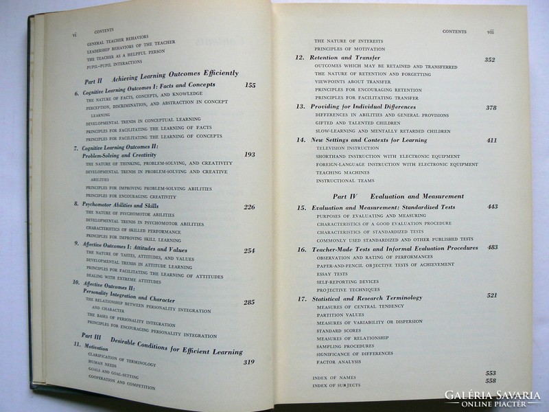 LEARNING AND HUMAN ABILITIES: EDUCATIONAL PSYCHOLOGY, HERBERT J. KLAUSMEIER 1961 KÖNYV JÓ ÁLLAPOTBAN