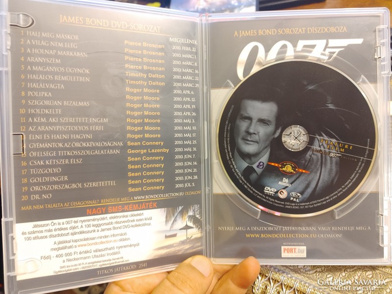 James Bond 007-Polipka+Szigorúan Bizalmas (Roger Moore) Magyar kiadású  makulátlan DVD