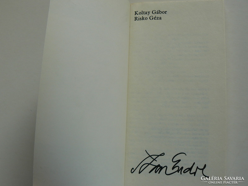 Endre Saxon, Koltay, Risko 1983, book in good condition