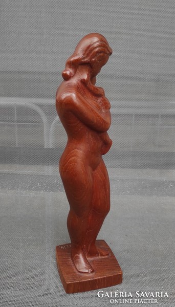 Beautiful special, auction modern, artwork: kurt harald isenstein! Mother with her child wooden statue