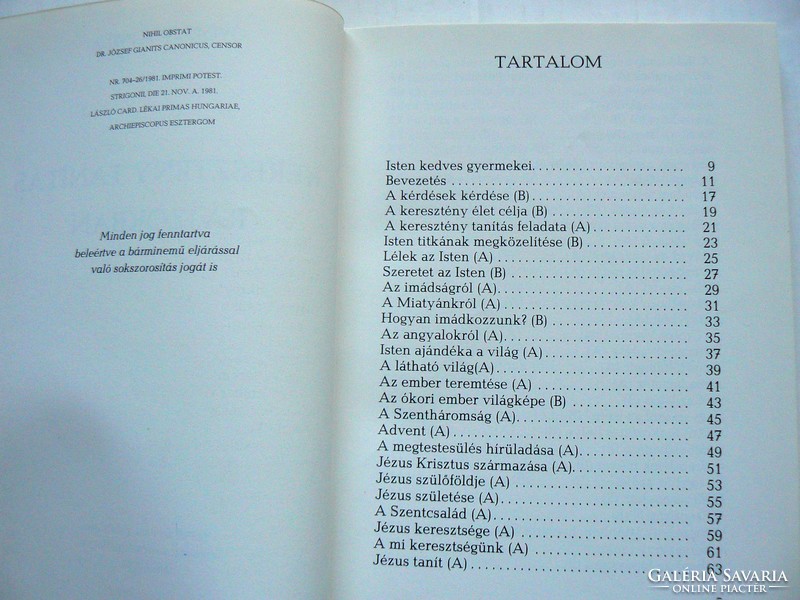 KERESZTÉNY TANÍTÁS RAJZOKBAN, GYÖRGY ATTILA 1981, KÖNYV JÓ ÁLLAPOTBAN