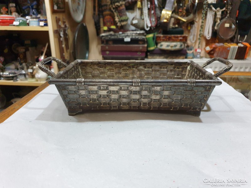 Old silvered basket