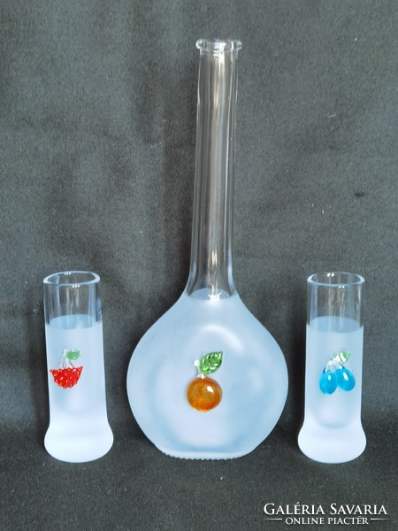 I discounted it!!! Beautiful, handcrafted glass brandy set