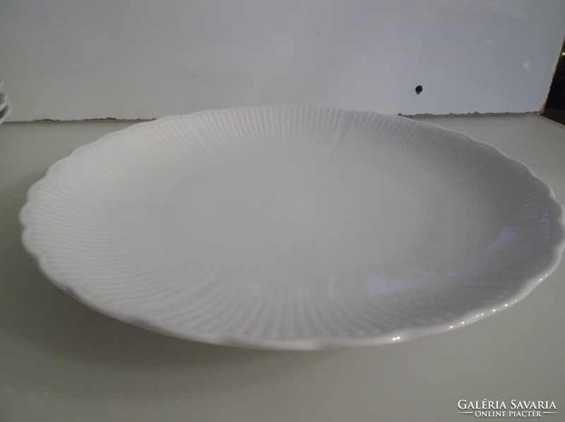 Plate - 25 cm - tirschenreuth - bavaria - snow white - flat - perfect