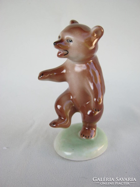 Retro ... Kőbányai Drasche porcelán figura nipp maci mackó medve