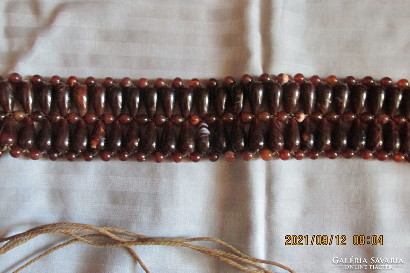 Amazing retro amber imitation women's belt