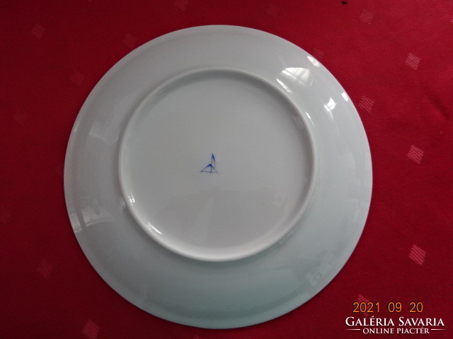 Porcelain small plate from the Great Plain, with a gold border, made according to the plans of Sándor József. He has!