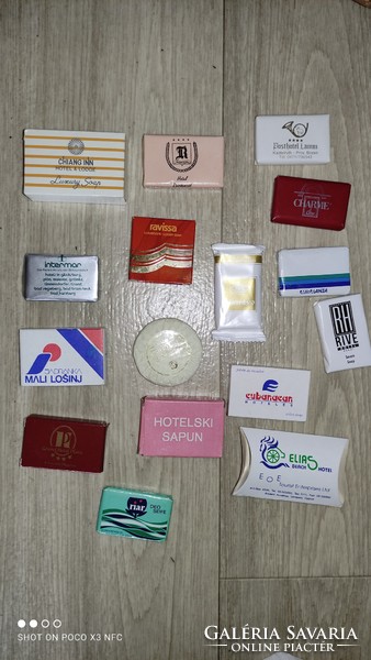 Various vintage rare mini / hotel soap 16 pieces together