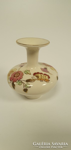 Zsolnay, small single-stranded vase with floral decor