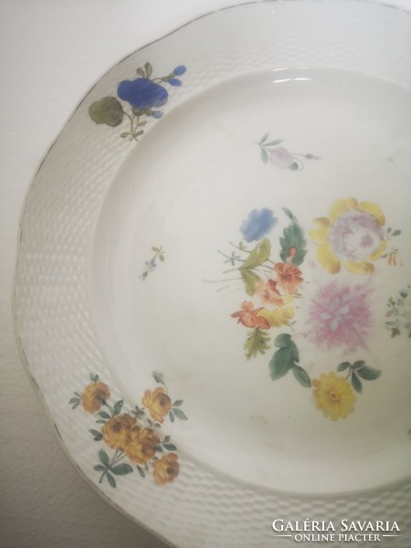 Farkasházy Fischer Jenő - Ungvári porcelán tányér  virágok 26cm