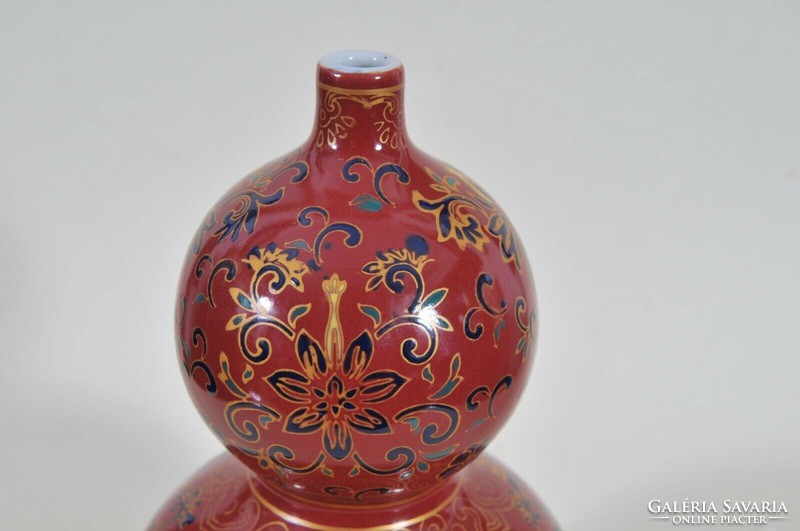 Antik kínai kettős tök váza, 19. század