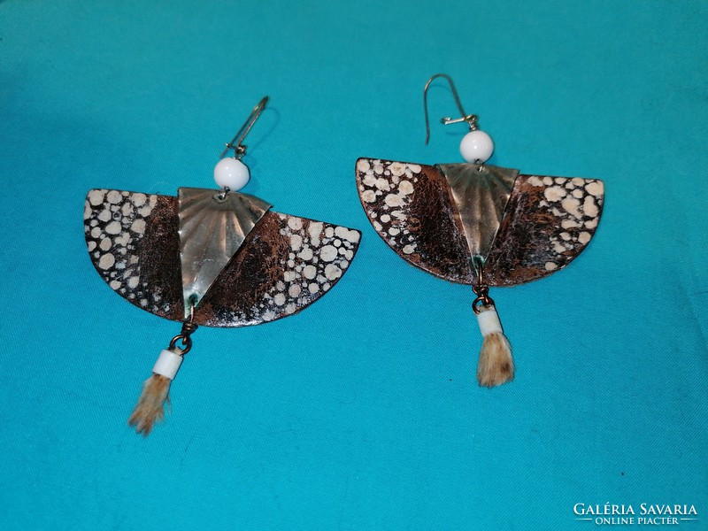 Artisan leather earrings (193)