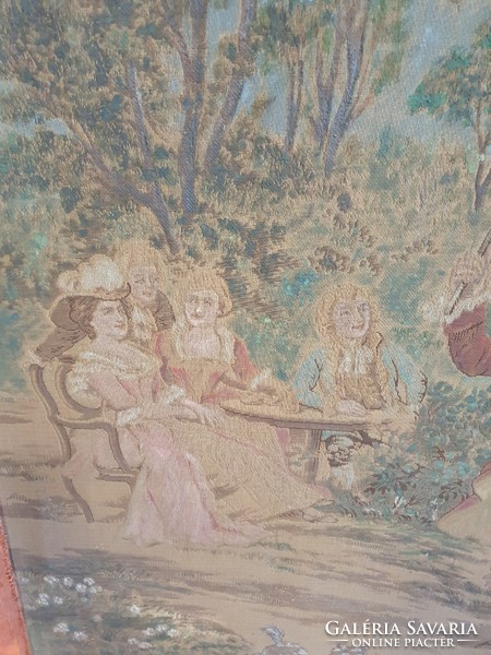 Kastélyba illő Barokk jelenetes Alonso Peres falikárpít