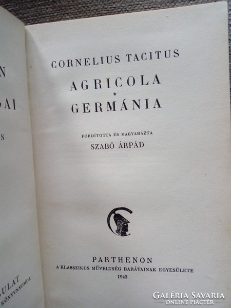 Tacitus: Agricola  Germánia (1943)