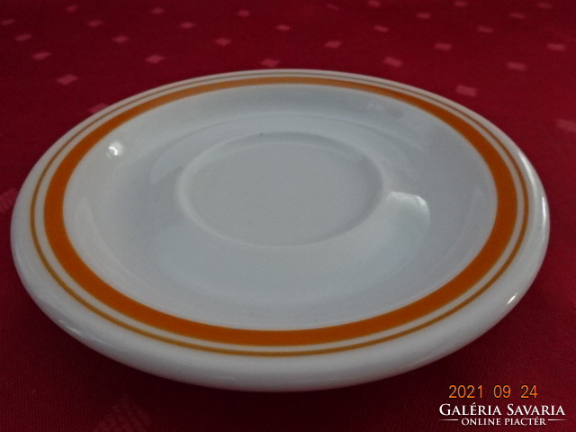 Great Plain porcelain coffee cup placemat, yellow stripes, diameter 13 cm. He has!