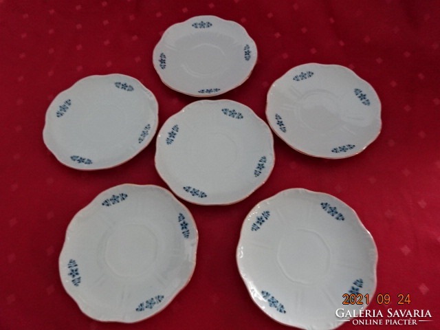 Zsolnay porcelain teacup coaster, six pieces, diameter 15 cm. He has!