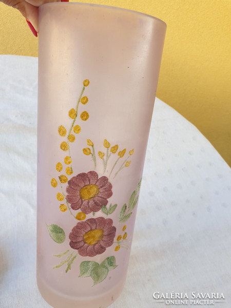 Fetted glass vase for sale!