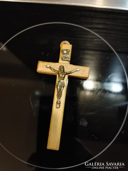 Mini wooden cross crucifix jesus