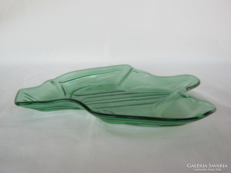 Retro ... Green glass cactus shaped bowl serving centerpiece