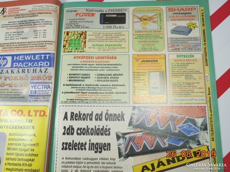 Budapest Market - old advertising newspaper 1994 - weekly newspaper of the capital's local government