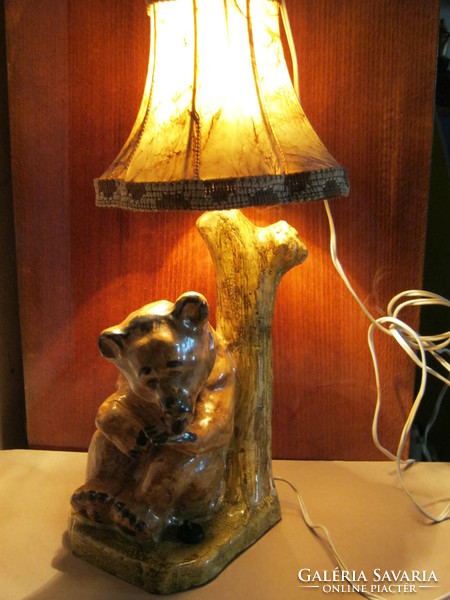 Teddy bear raspberry teddy bear with ceramic lantern