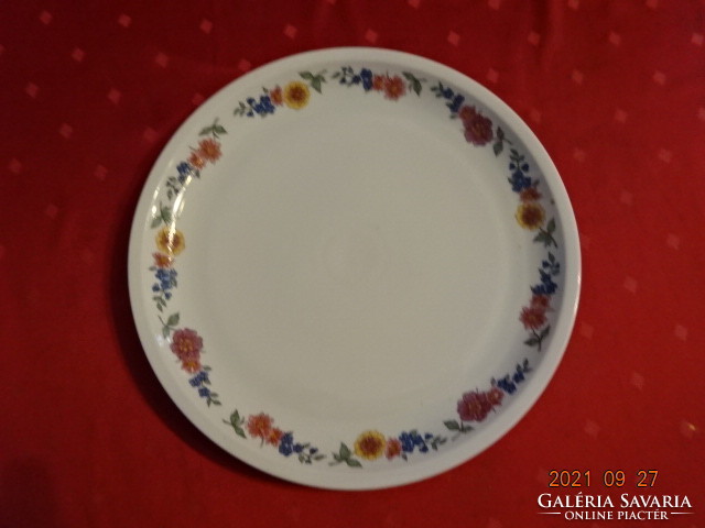 Great Plain porcelain meat bowl with flower pattern, diameter 29 cm. He has!