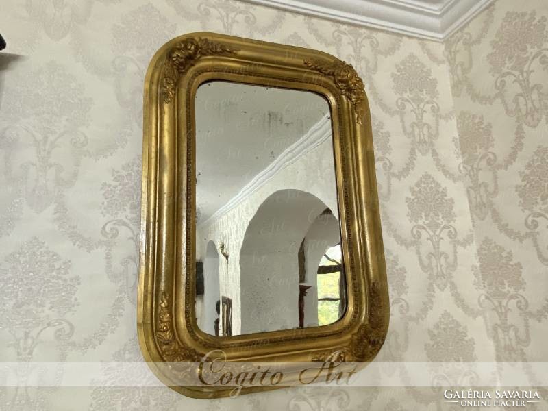 Antique Biedermeier mirror 54x40cm
