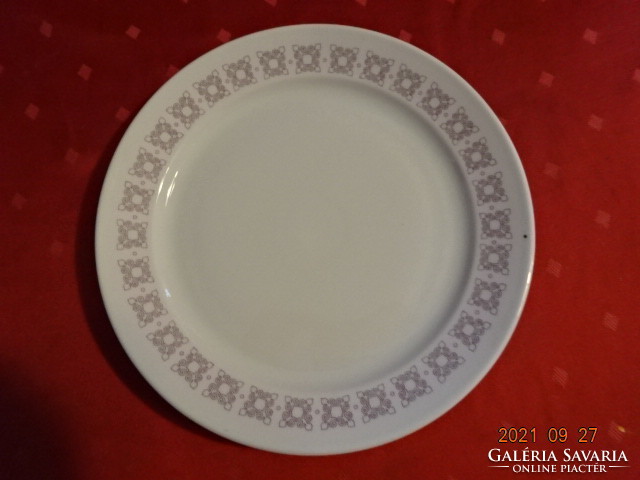 Great Plain porcelain bowl, round, pastry, light purple pattern, diameter 25.5 cm. He has!