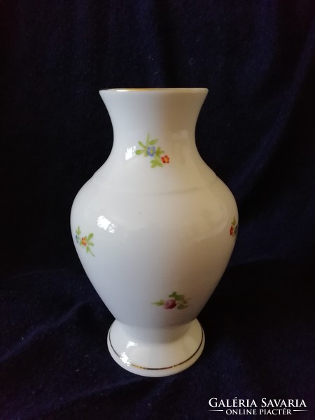 Herend vase with floral decor, flawless, first class, 16 cm