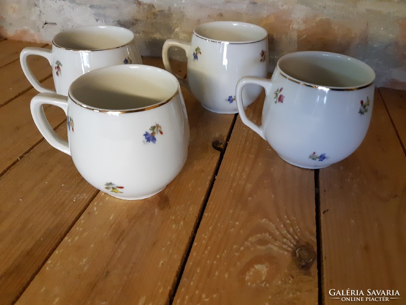 Old Czechoslovakian porcelain mug 4 pieces in one