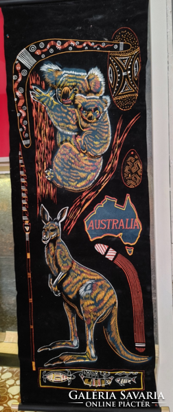 AUSZTRÁLIA  falvédő  falidísz  kb. 28x 80 cm koala kenguru