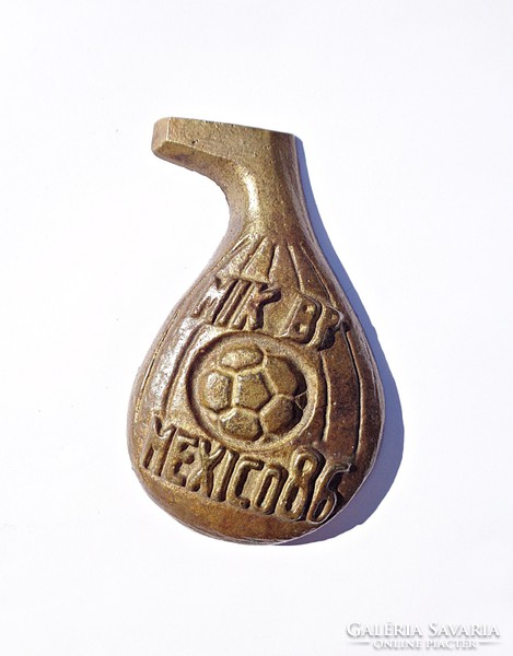 MIK BP. Mexico 86 feliratú bronz plakett