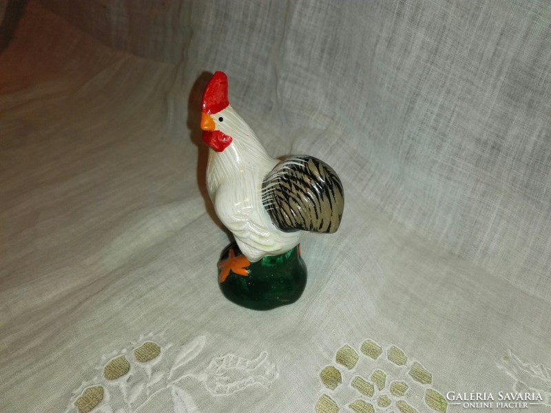 Hand painted ceramic rooster.