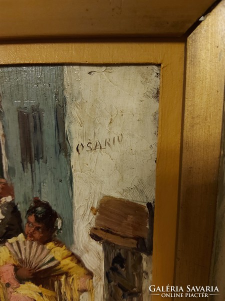 Antik pazar festmény a torreádor! 1881 Sevilla!