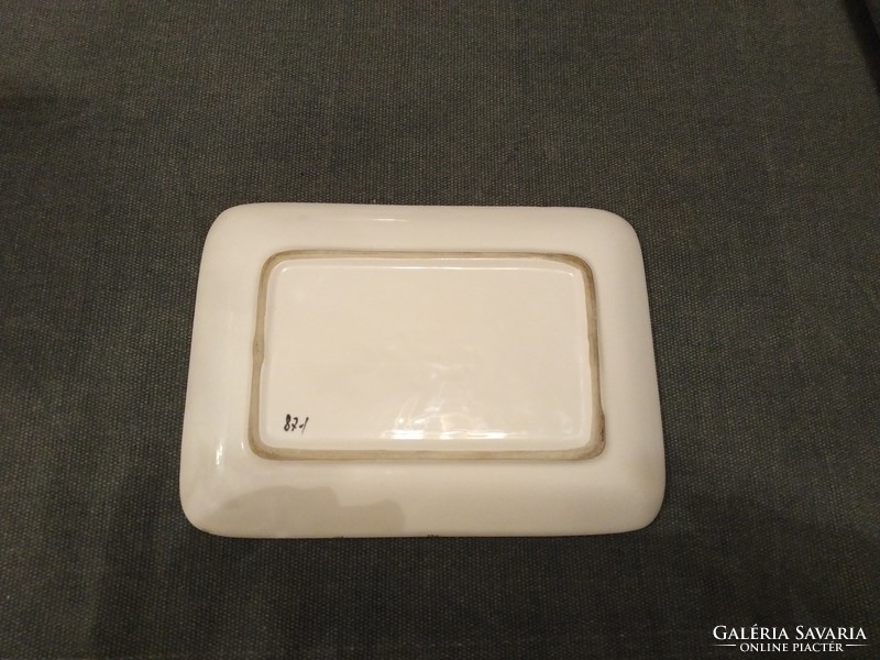Hibiscus - square ceramic tray