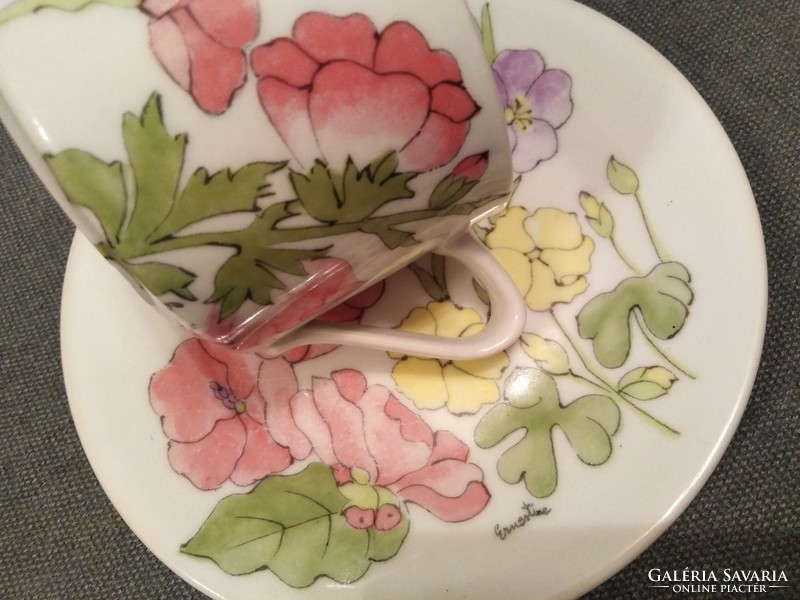 Hibiszkusz - porcelán reggeliző szett