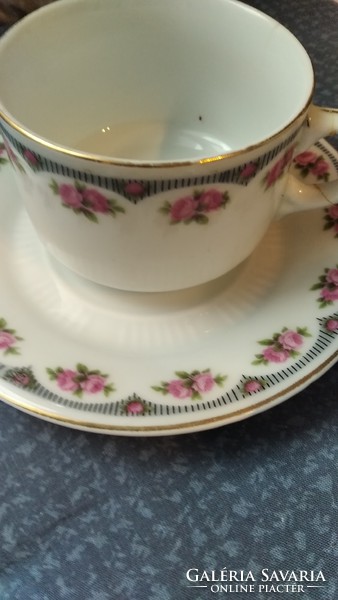 Antique rosy tea cup