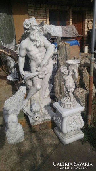 Art Nouveau 45cm stone pedestal sculpture holder column quality antifreeze artificial stone
