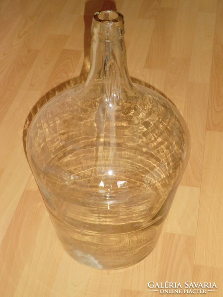 Graceful neck elegant giant 10-15 liter decor glass bottle 30 cm in diameter 52 cm high