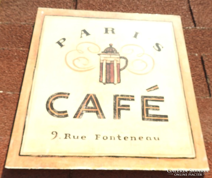 Dekorációs tábla étkezőbe : PARIS CAFÉ