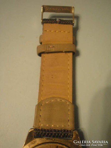 N12 meister anker nice working leather strap drip watch with new battery