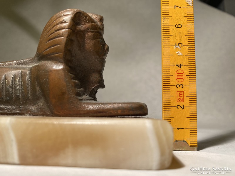3 db réz egyiptomi dísz, kötelező turista ajándék. Nagy Szfinx, Tutanhamon halotti maszk és Nofetiti
