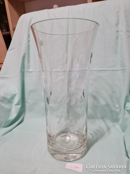 Üveg váza  35 cm