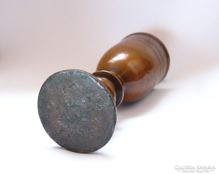 Antique bronze mortar, rare shape!