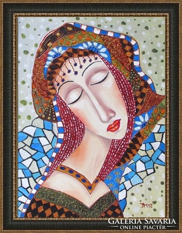 B.Tóth iris-madonna- abstract painting