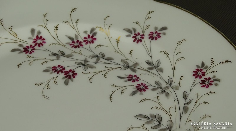 1G122 Porcelán virágos lapos tányér 8 darab