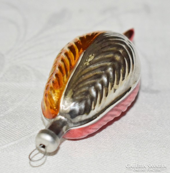 Old antique Christmas tree decoration with glass cone 8 x 3.5 cm