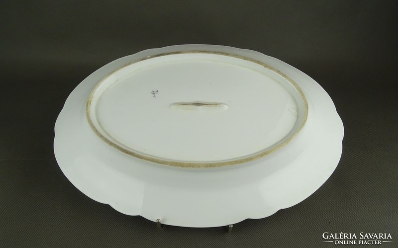 1G115 oval shaped gilded porcelain meat bowl