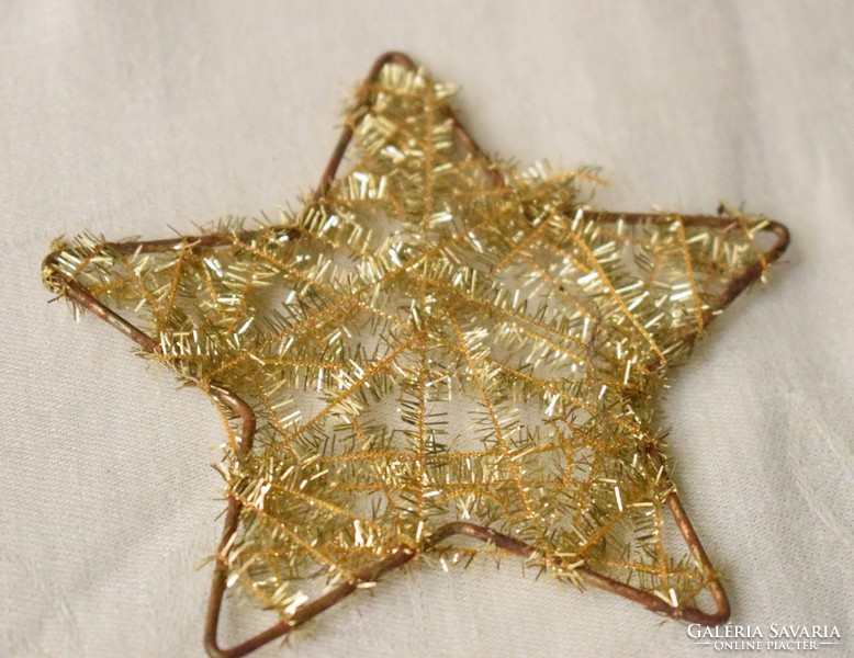 Régi karácsonyfadísz csillag 10 x 10 cm