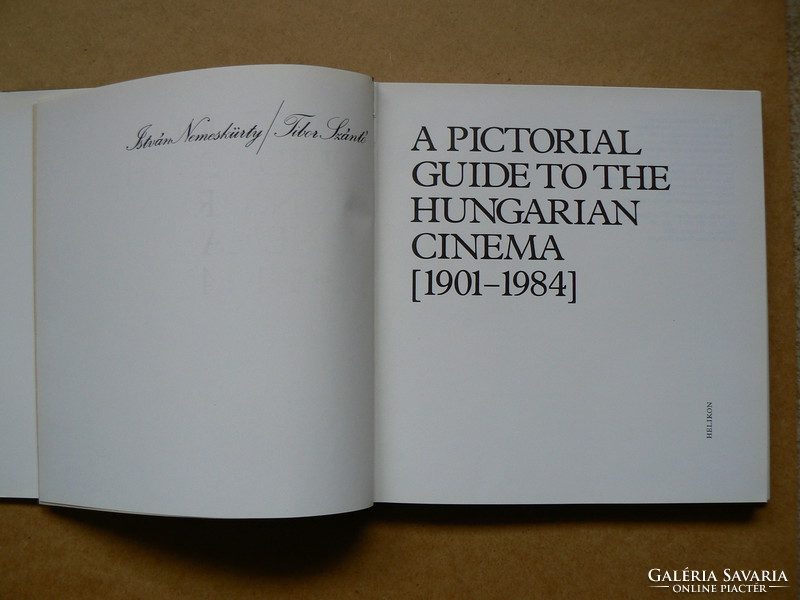 A PICTORIAL GUIDE TO THE HUNGARIAN CINEMA, ISTVÁN NEMRSKÜRTY 1985, KÖNYV JÓ ÁLLAPOTBAN
